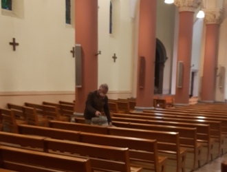 Grand nettoyage de l'église St-Pierre
