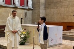 Baptême et première communion de jeunes de l'aumônerie