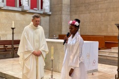 Baptême et première communion de jeunes de l'aumônerie